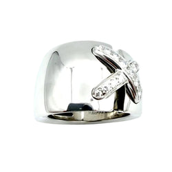 Bague CHAUMET. Collection "Liens" en or blanc et diamants - Castafiore