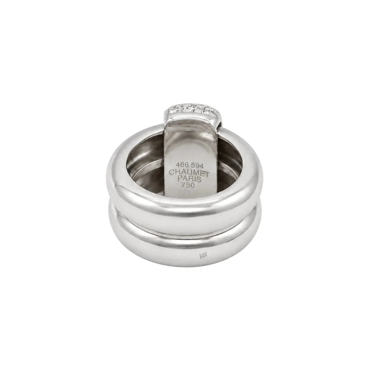 Bague CHAUMET en or blanc et diamants - Castafiore