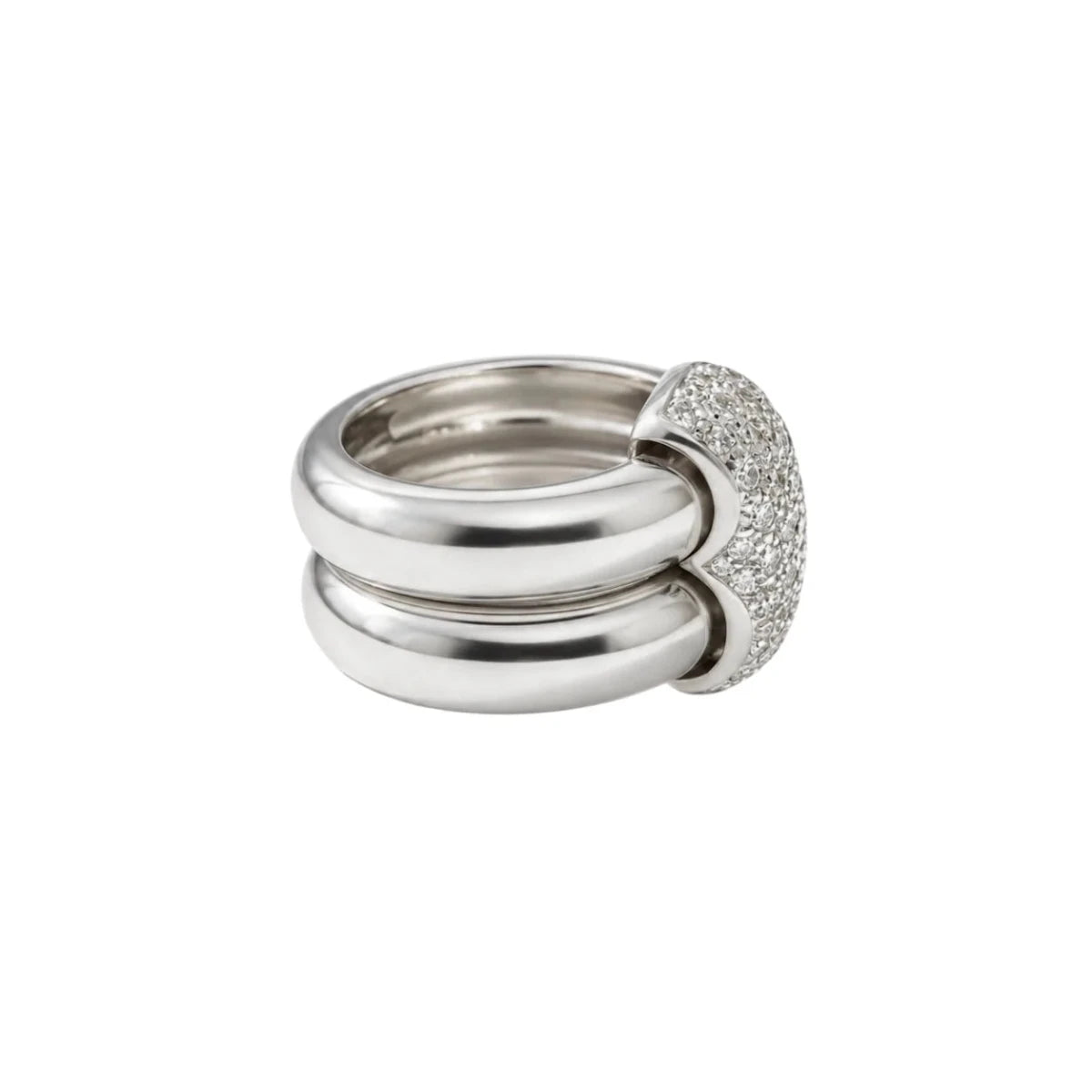 Bague CHAUMET en or blanc et diamants - Castafiore