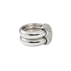 Bague CHAUMET en or blanc et diamants - Castafiore