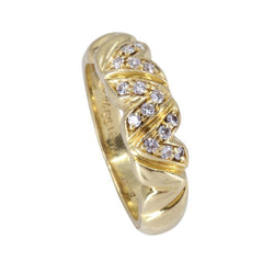 Bague CHAUMET en or jaune et diamants - Castafiore