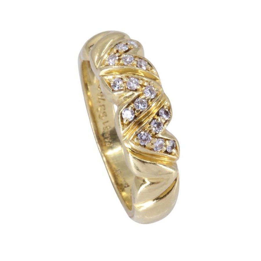 Bague CHAUMET en or jaune et diamants - Castafiore