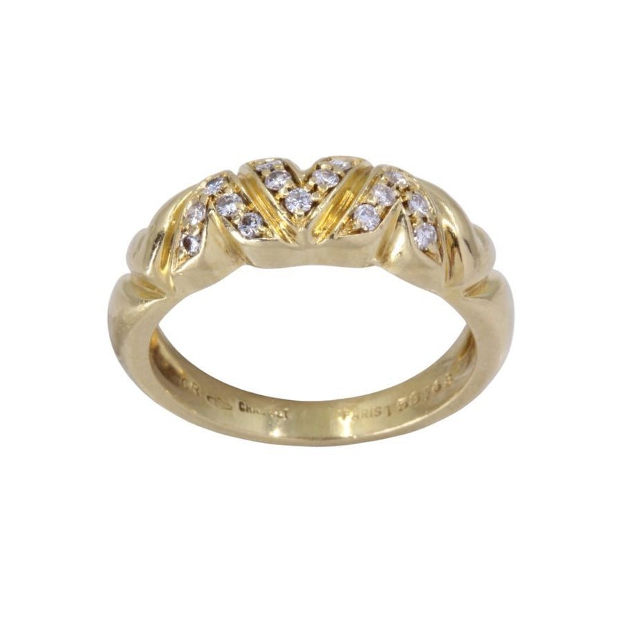 Bague CHAUMET en or jaune et diamants - Castafiore