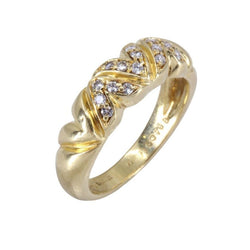 Bague CHAUMET en or jaune et diamants - Castafiore