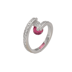 Bague CHAUMET "Frisson Pampille" en or gris et diamants - Castafiore