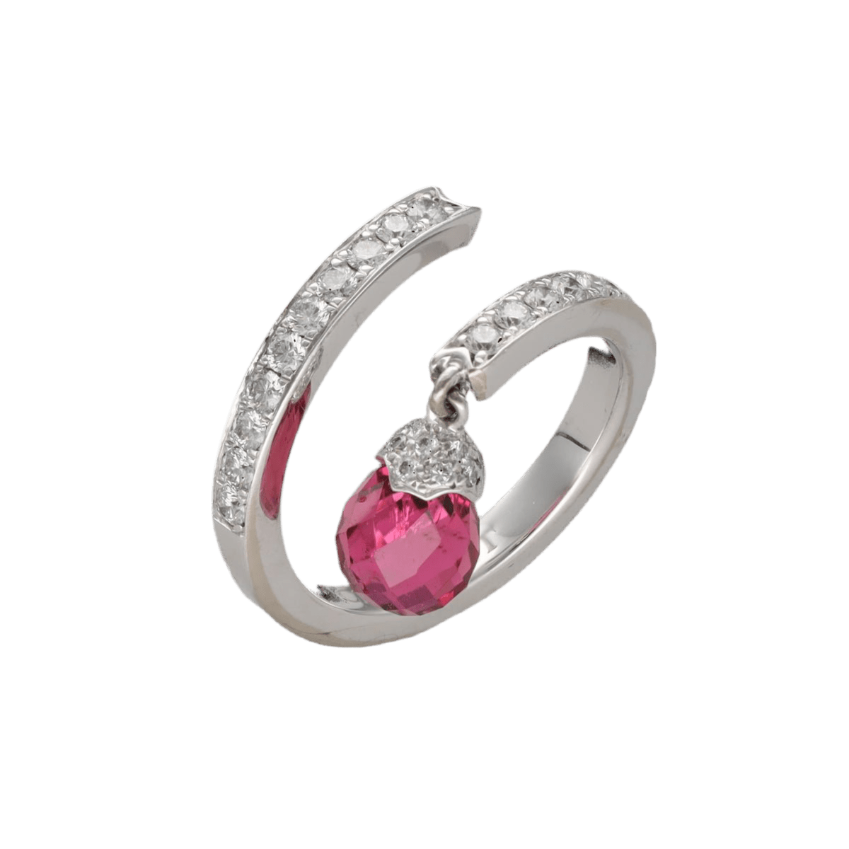 Bague CHAUMET "Frisson Pampille" en or gris et diamants - Castafiore