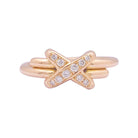 Bague CHAUMET "Jeux de Liens" en or rose et diamants - Castafiore