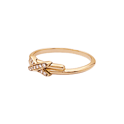 Bague CHAUMET "Jeux de Liens" en or rose et diamants - Castafiore