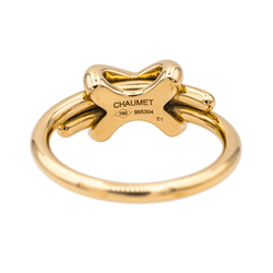 Bague Chaumet "Jeux de Liens" en or rose et diamants - Castafiore