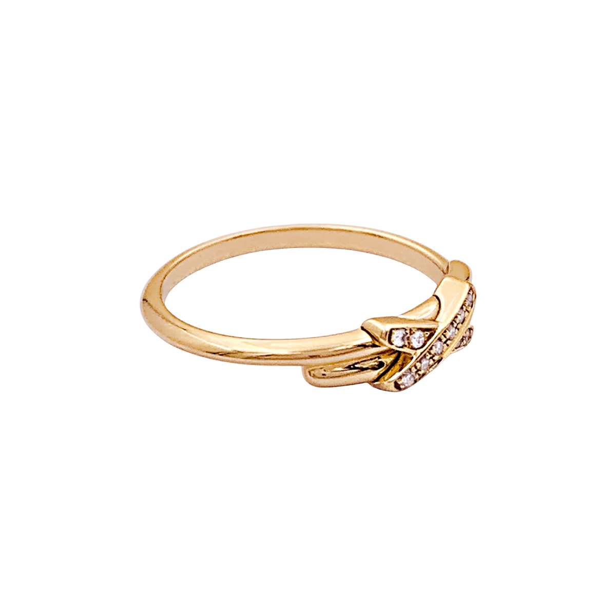 Bague CHAUMET "Jeux de Liens" en or rose et diamants - Castafiore