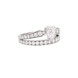 Ring CHAUMET, "Joséphine Diadème", white gold, diamonds.
