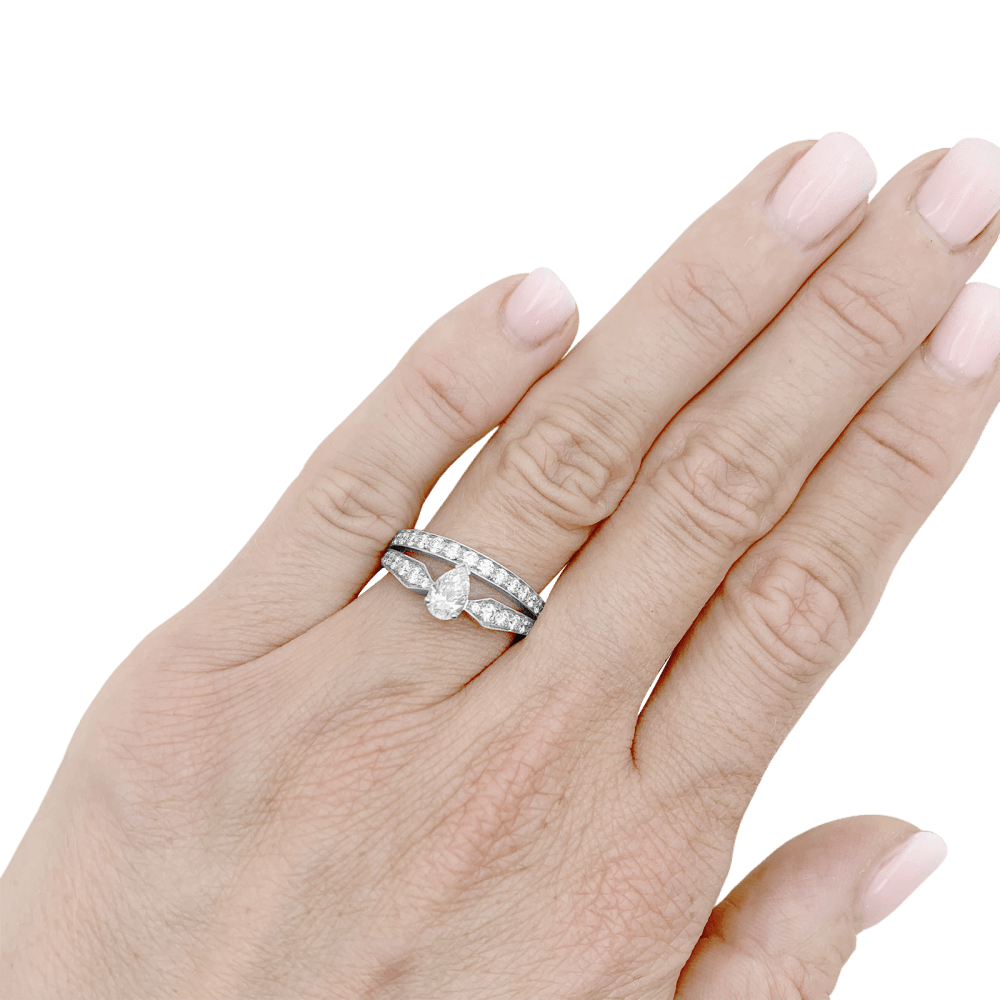 Ring CHAUMET, "Joséphine Diadème", white gold, diamonds.