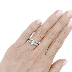 Ring CHAUMET, "Joséphine Diadème", white gold, diamonds.