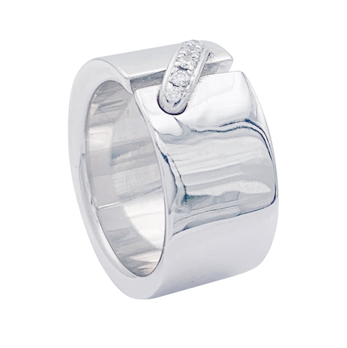 Bague CHAUMET "Liens" en or blanc et diamants - Castafiore