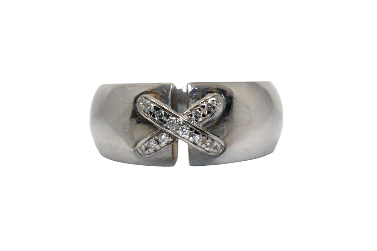 Bague Chaumet " Liens " en or blanc et diamants - Castafiore