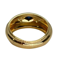Bague CHAUMET Saphir cabochon en or jaune - Castafiore