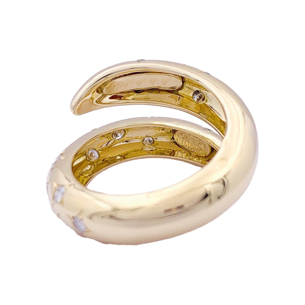 Bague Chaumet, "Tango", or jaune et diamants. - Castafiore