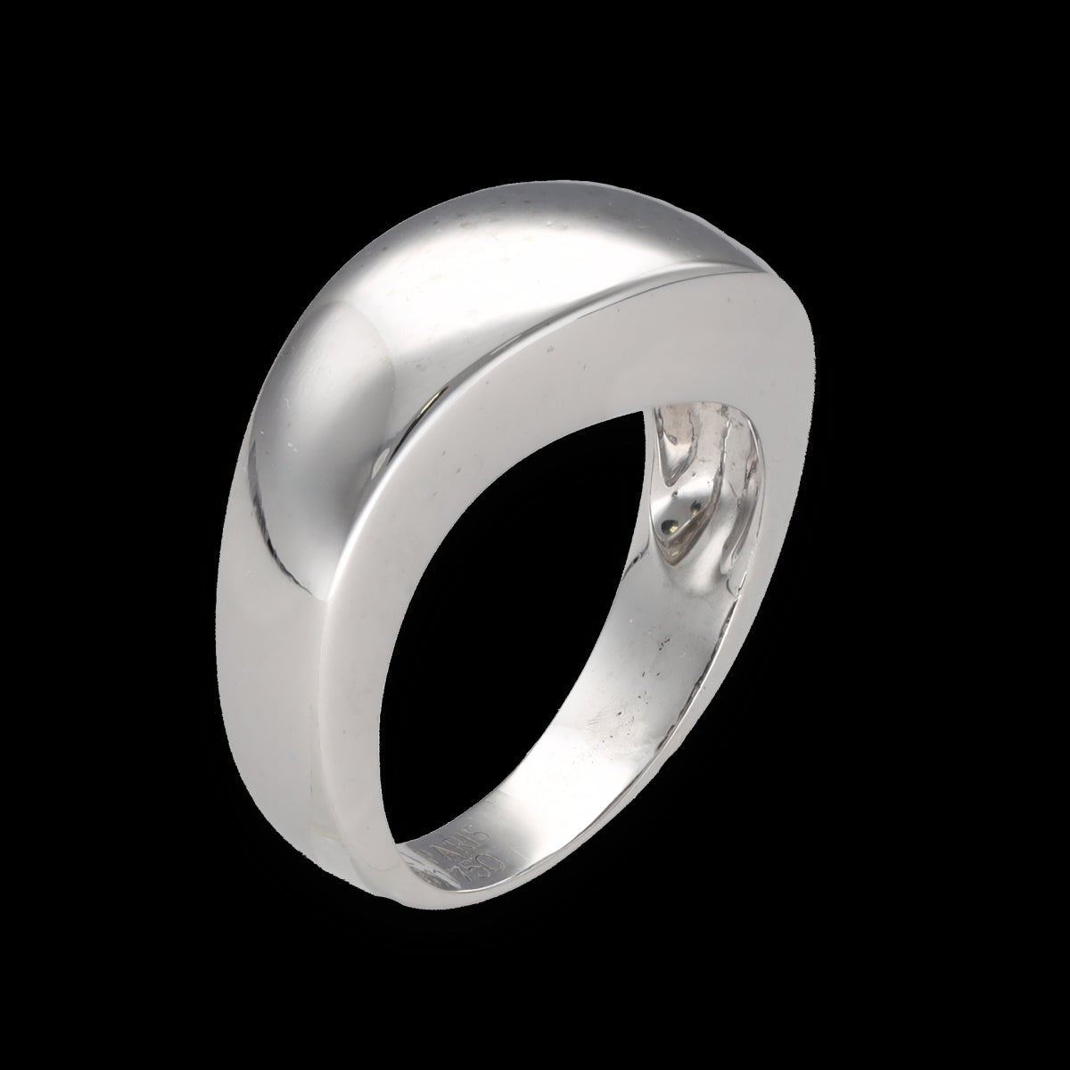 Bague Chaumet Valse en or gris 18 Cts de 1995. Taille 54. Papiers d'origine. - Castafiore