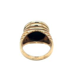 Bague Chevalière BULGARI "Monete" en or jaune et argent - Castafiore