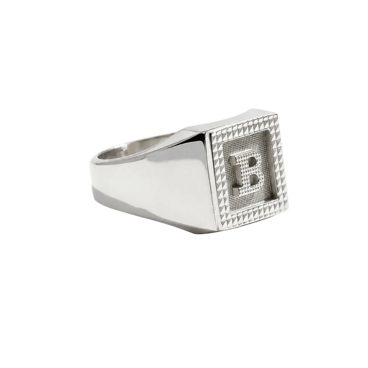 Bague Chevalière en or blanc - Castafiore