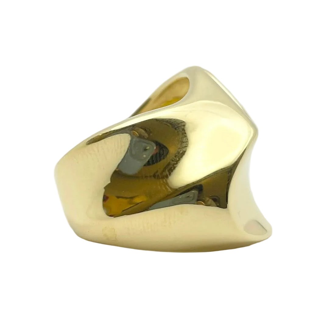 Bague Chevalière en or blanc, or jaune et diamants - Castafiore