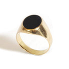 Bague Chevalière en or et onyx - Castafiore