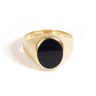 Bague Chevalière en or et onyx - Castafiore