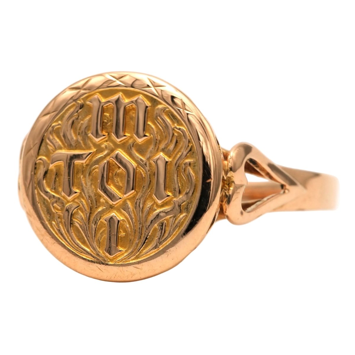 Bague Chevalière en or jaune - Castafiore