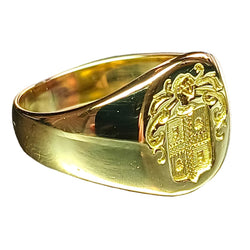 Bague Chevalière en or jaune - Castafiore