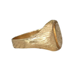 Bague Chevalière en or jaune - Castafiore