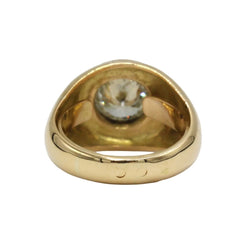 Bague Chevalière en or jaune et diamant - Castafiore
