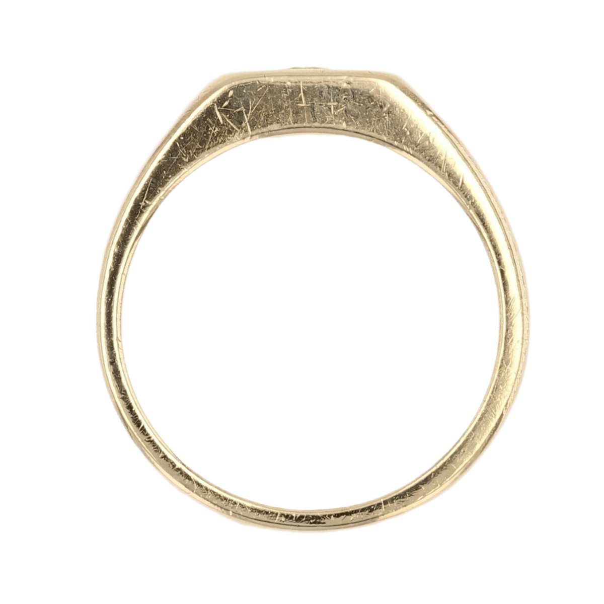 Bague Chevalière en or jaune et diamant - Castafiore