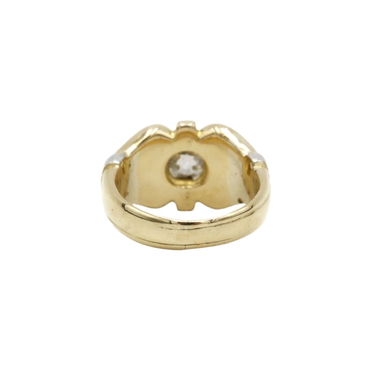 Bague Chevalière en or jaune et diamant - Castafiore