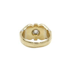Bague Chevalière en or jaune et diamant - Castafiore