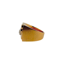 Bague Chevalière en or jaune et diamant - Castafiore