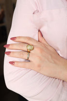 Bague Chevalière en or jaune et diamant - Castafiore