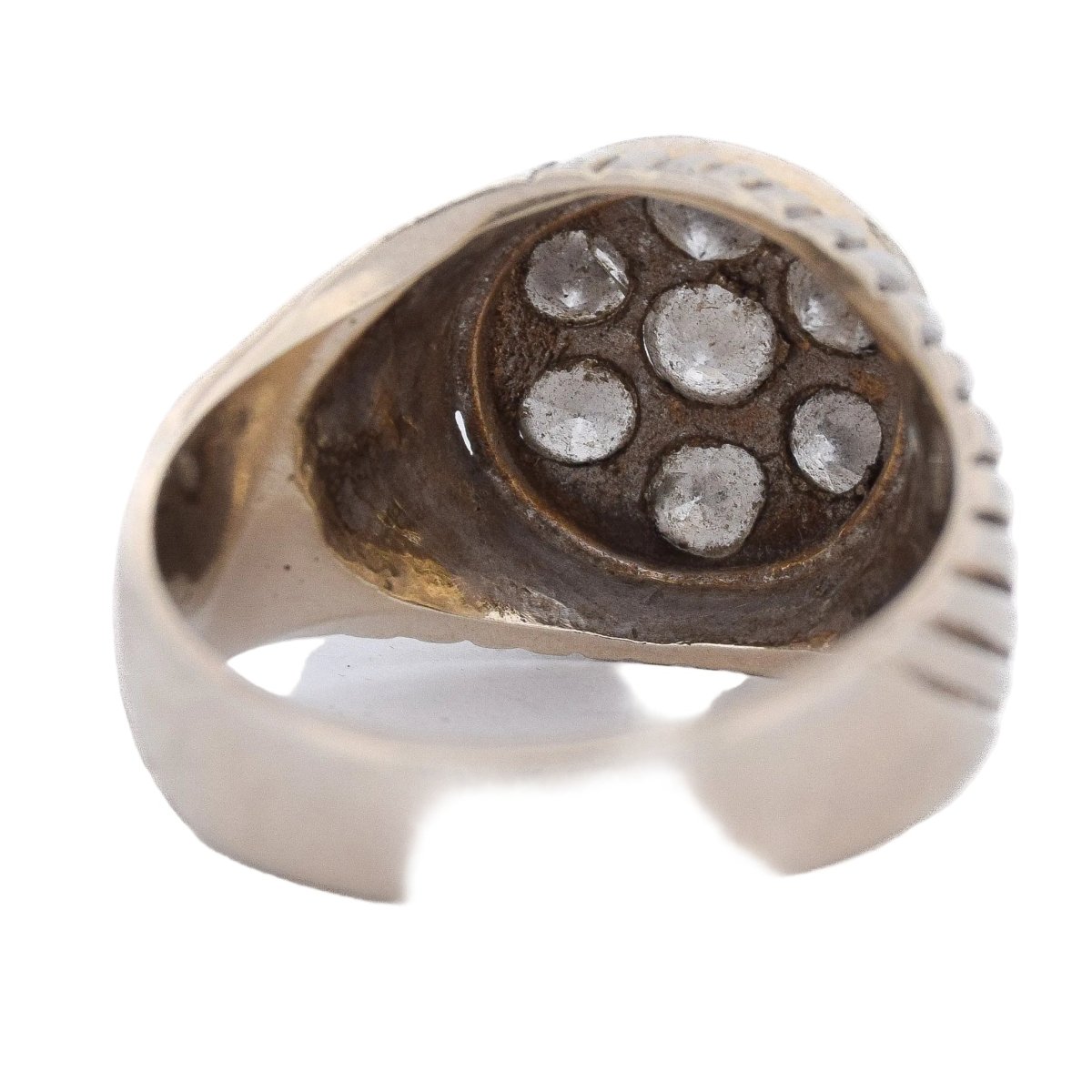 Bague Chevalière en or jaune et diamants - Castafiore