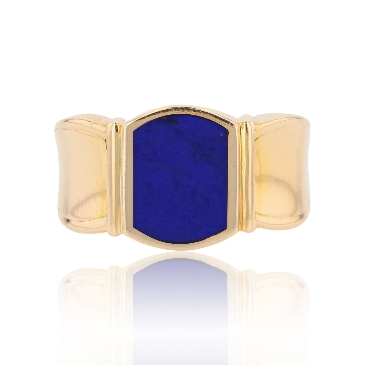 Lapis lazuli and gold signet ring