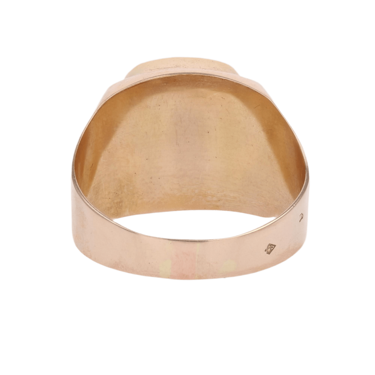 Bague Chevalière en or jaune et lapis - lazuli - Castafiore