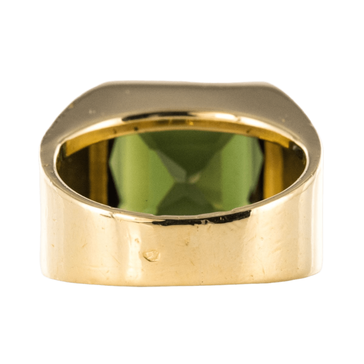 Bague Chevalière en or jaune et tourmaline - Castafiore