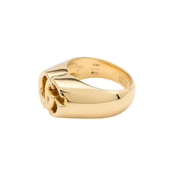Bague Chevalière GUCCI en or jaune - Castafiore
