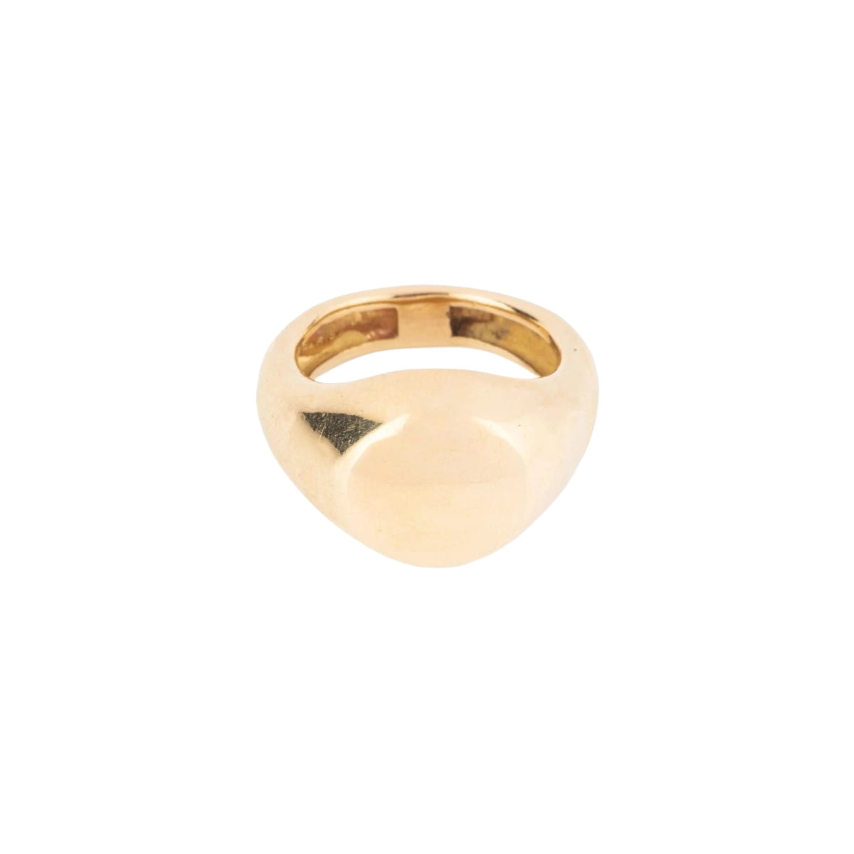 Bague chevalière or jaune 18k signée de la maison Chaumet - Castafiore