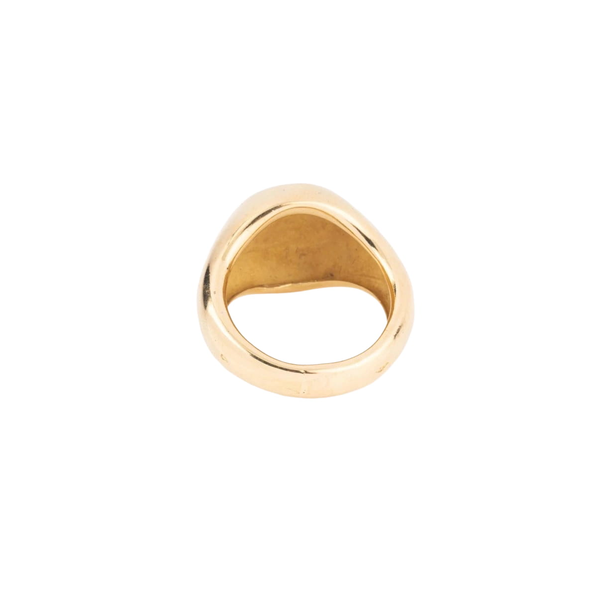 Bague chevalière or jaune 18k signée de la maison Chaumet - Castafiore