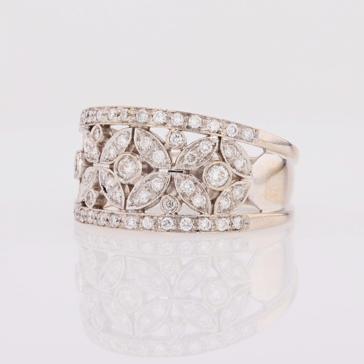 Bague CHIMENTO en or blanc et diamants - Castafiore