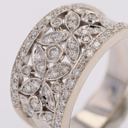 Bague CHIMENTO en or blanc et diamants - Castafiore