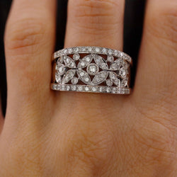 Bague CHIMENTO en or blanc et diamants - Castafiore