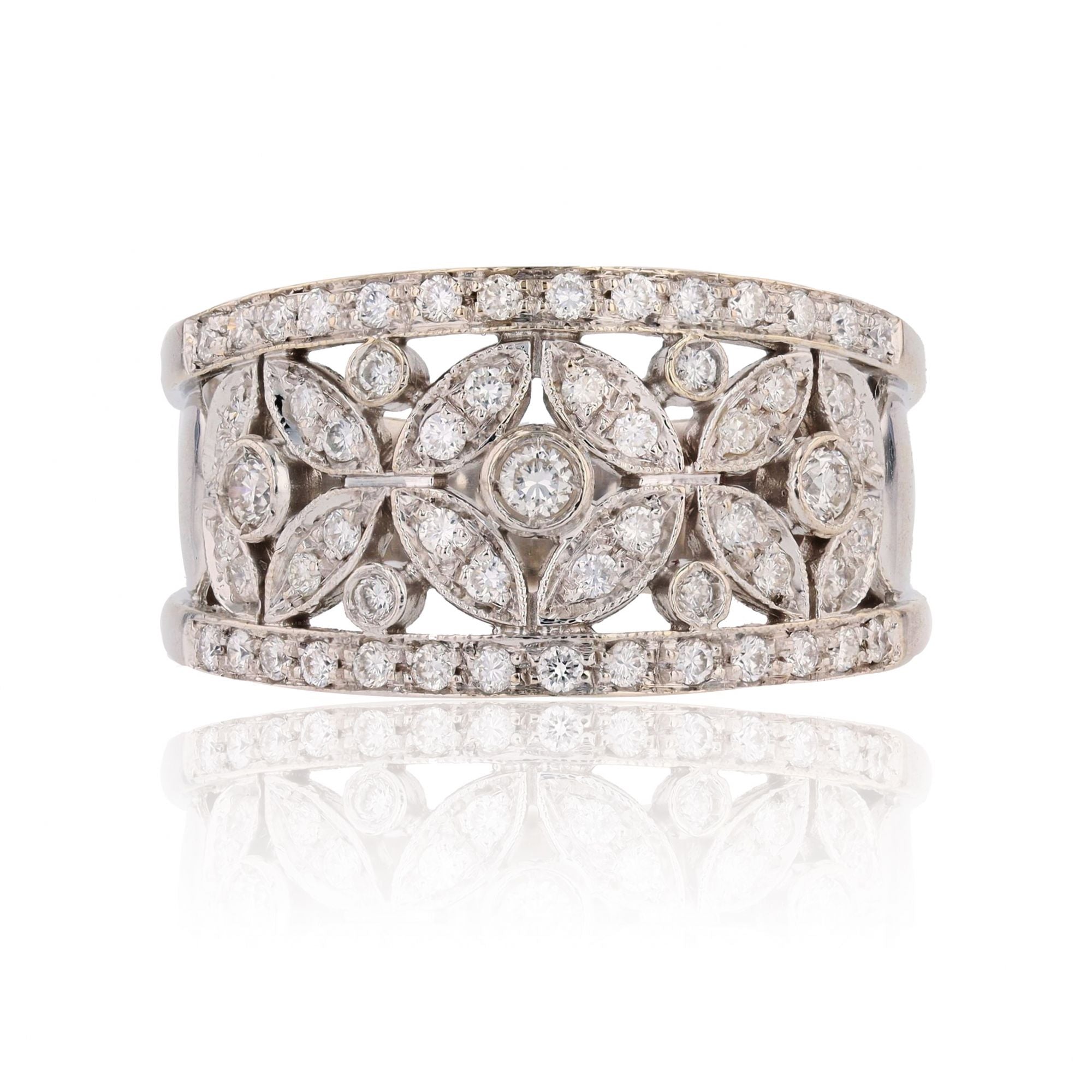Bague Chimento or blanc diamants