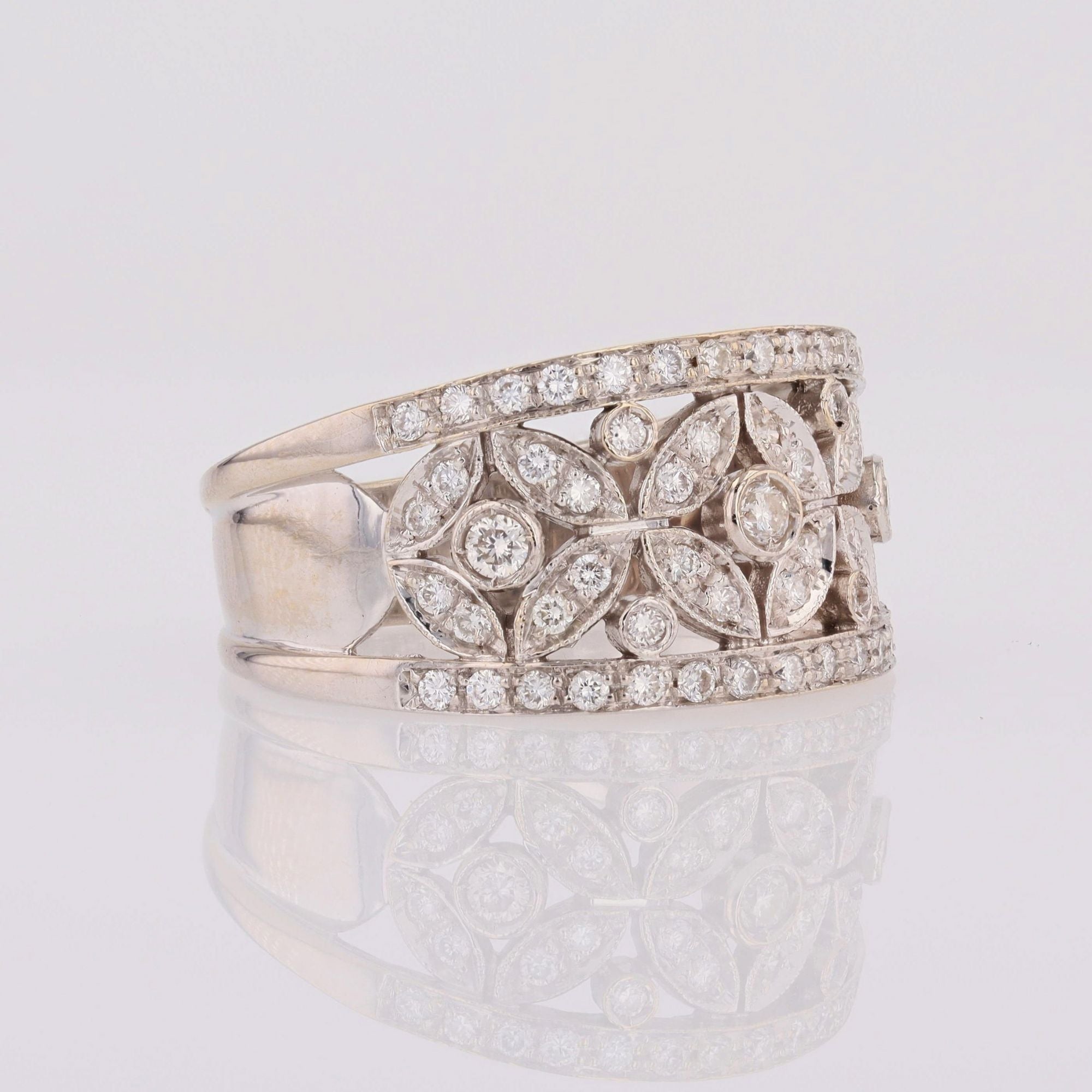 Bague Chimento or blanc diamants