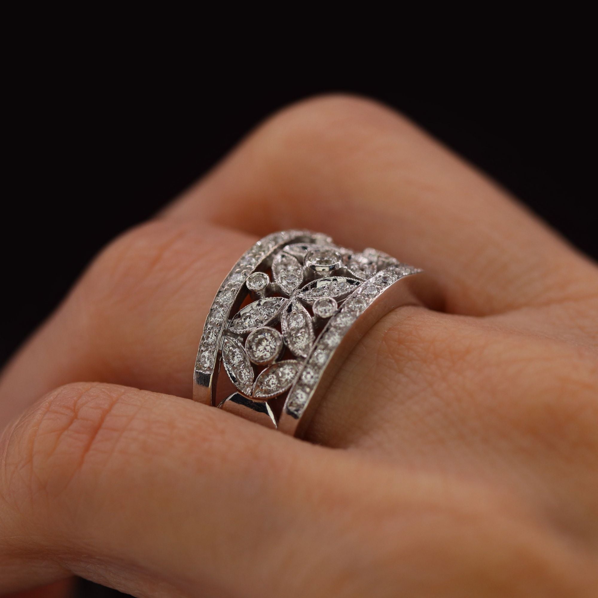 Bague Chimento or blanc diamants