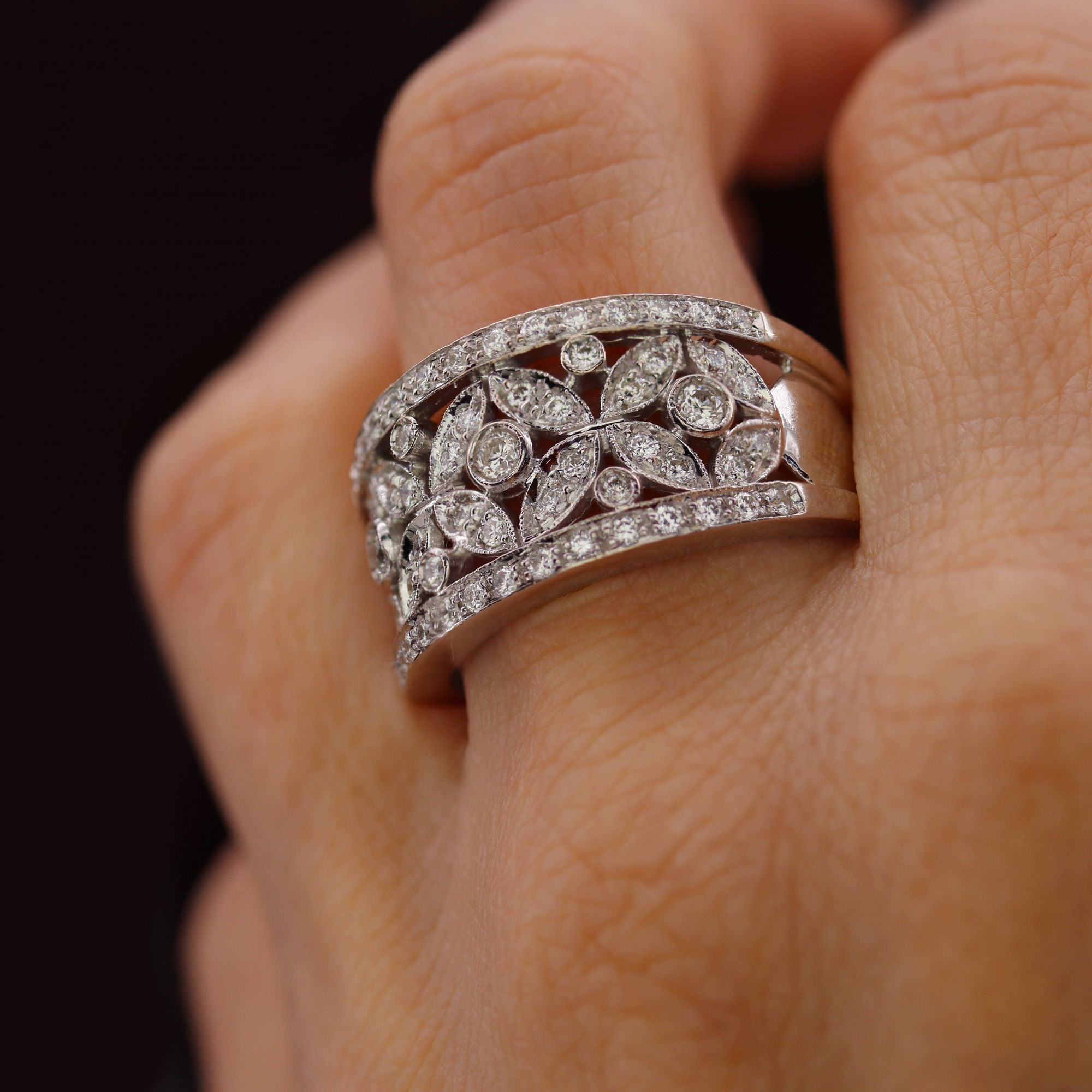 Bague Chimento or blanc diamants